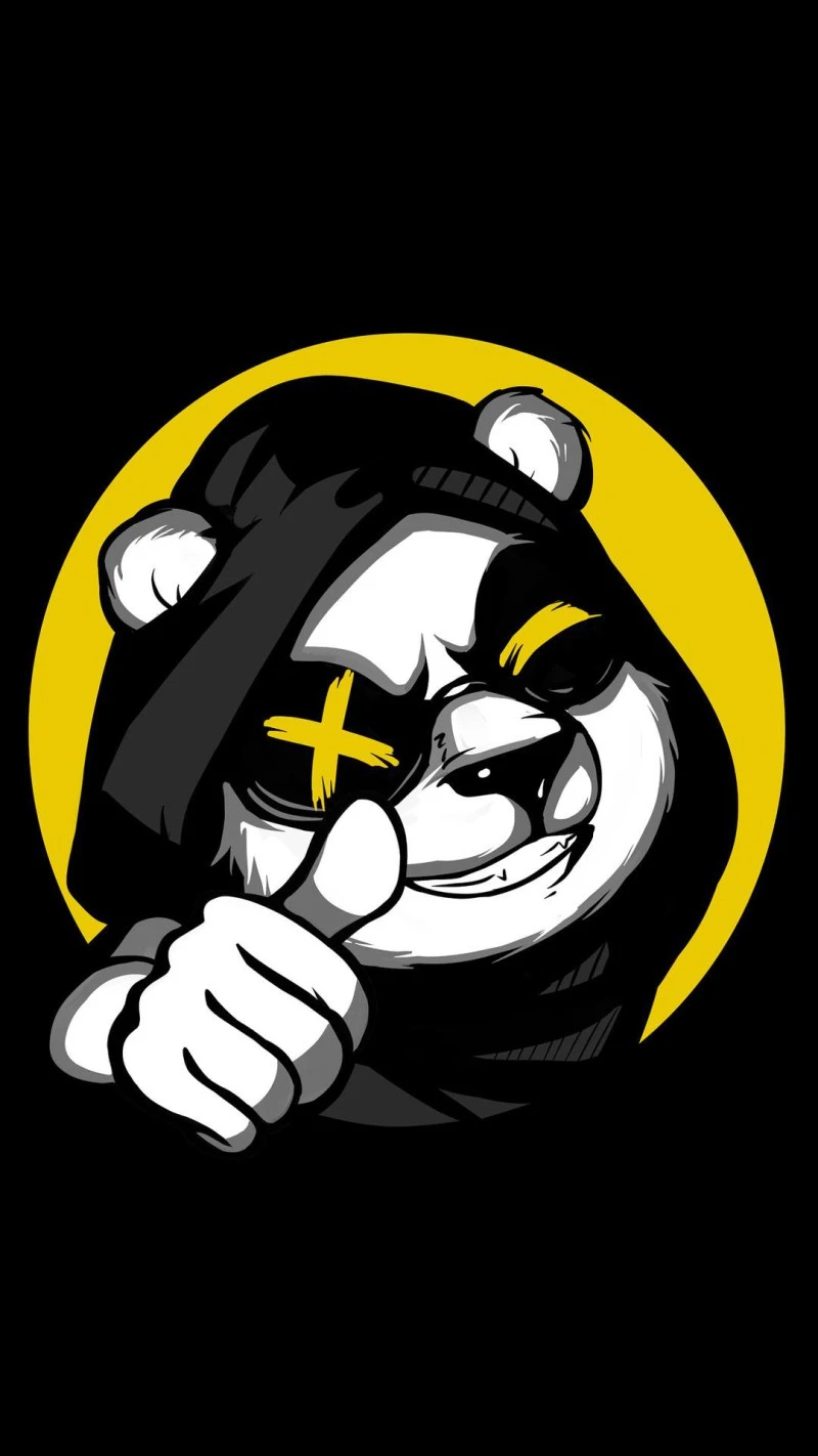 Cool Panda 4K Mobile Wallpaper