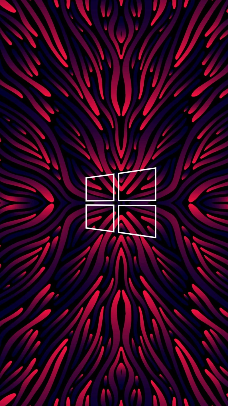 Abstract Windows Pattern:  A Psychedelic Design 4K Mobile Wallpaper