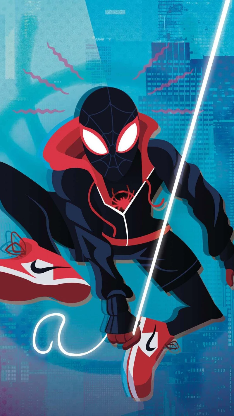 Miles Morales in Action 4K Mobile Wallpaper