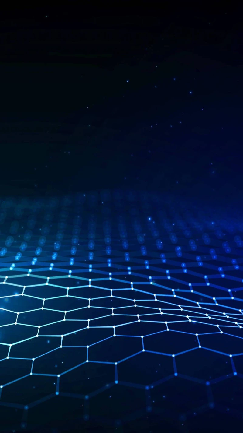 Abstract Blue Network 4K Mobile Wallpaper