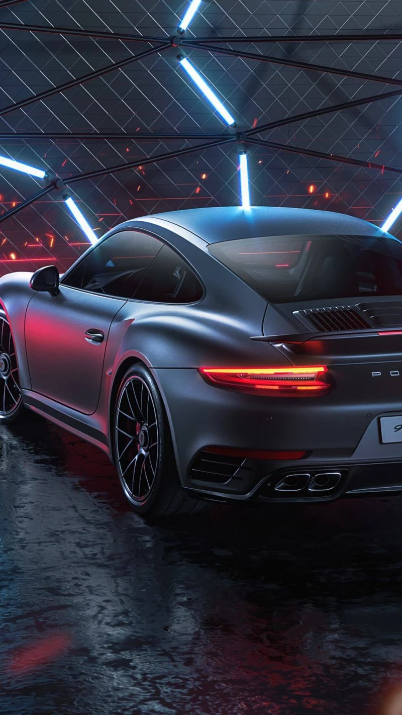 Porsche 911 Turbo S 4K Mobile Wallpaper