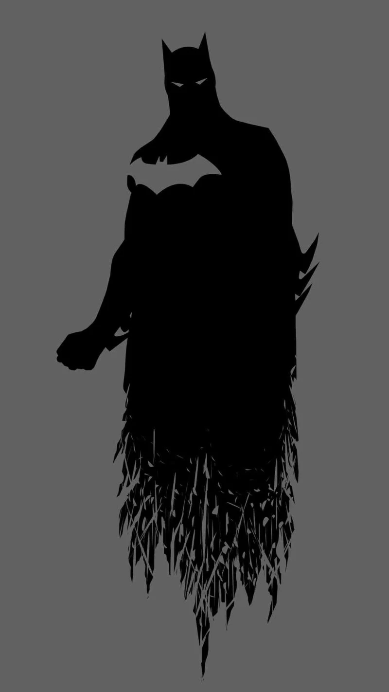 Batman Silhouette 4K Mobile Wallpaper