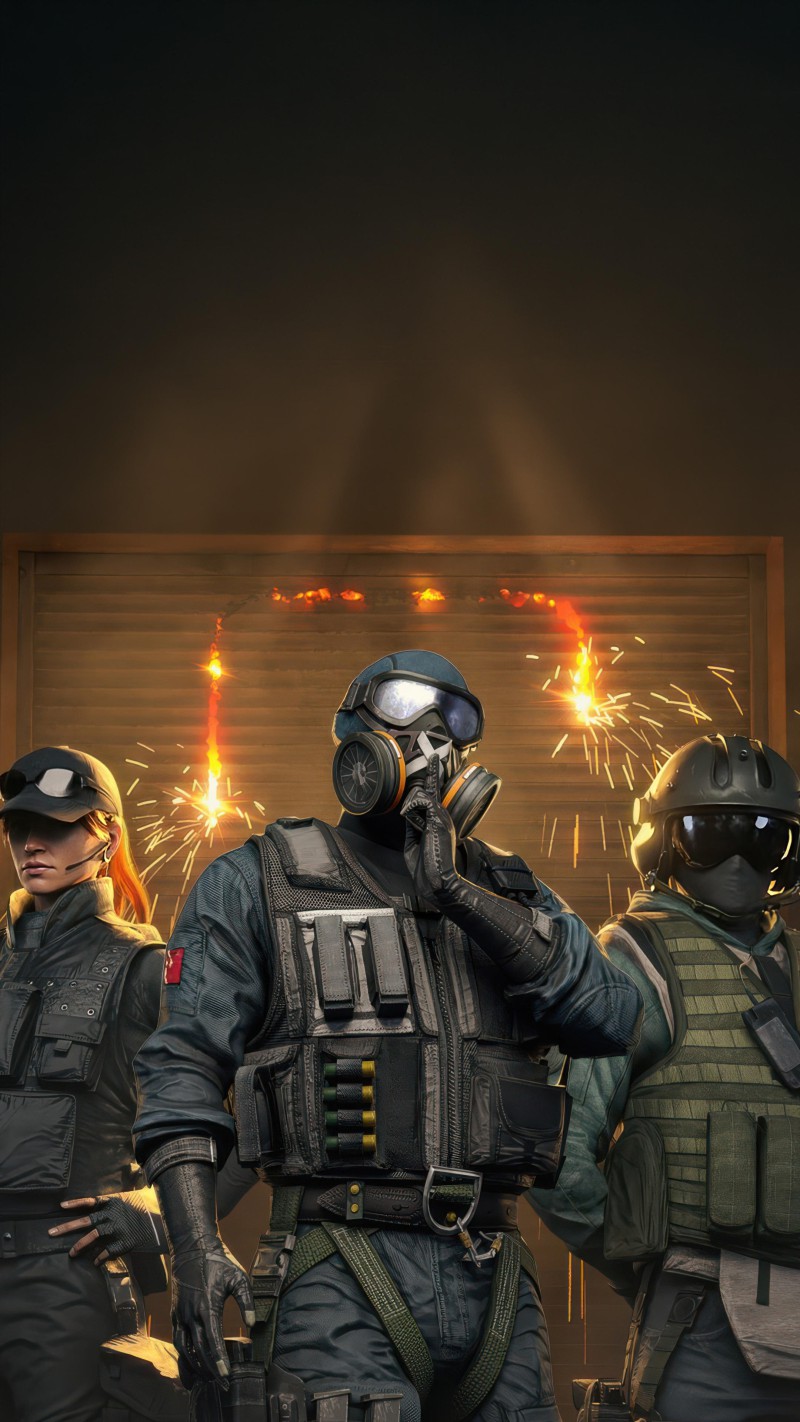 4K mobile wallpaper Tactical Team in Action - high resolution for Android and iPhone