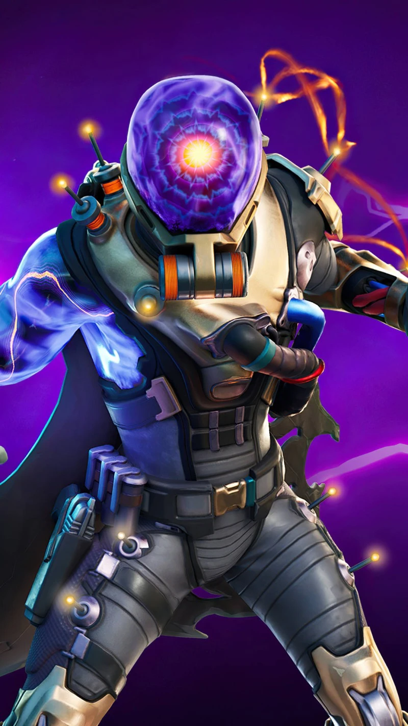 Fortnite Plasma Orb Skin 4K Mobile Wallpaper