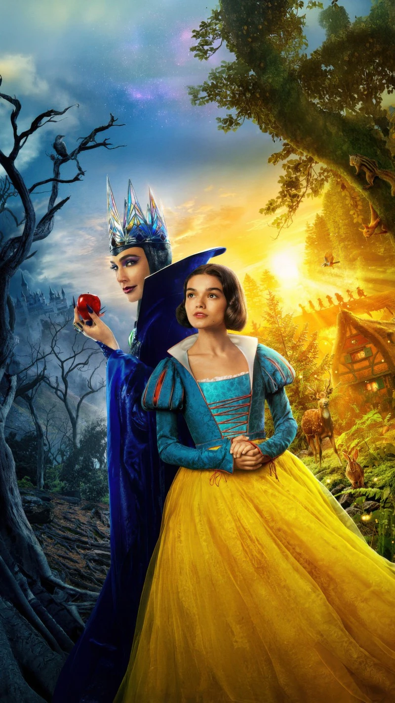 Snow White and the Evil Queen 4K Mobile Wallpaper