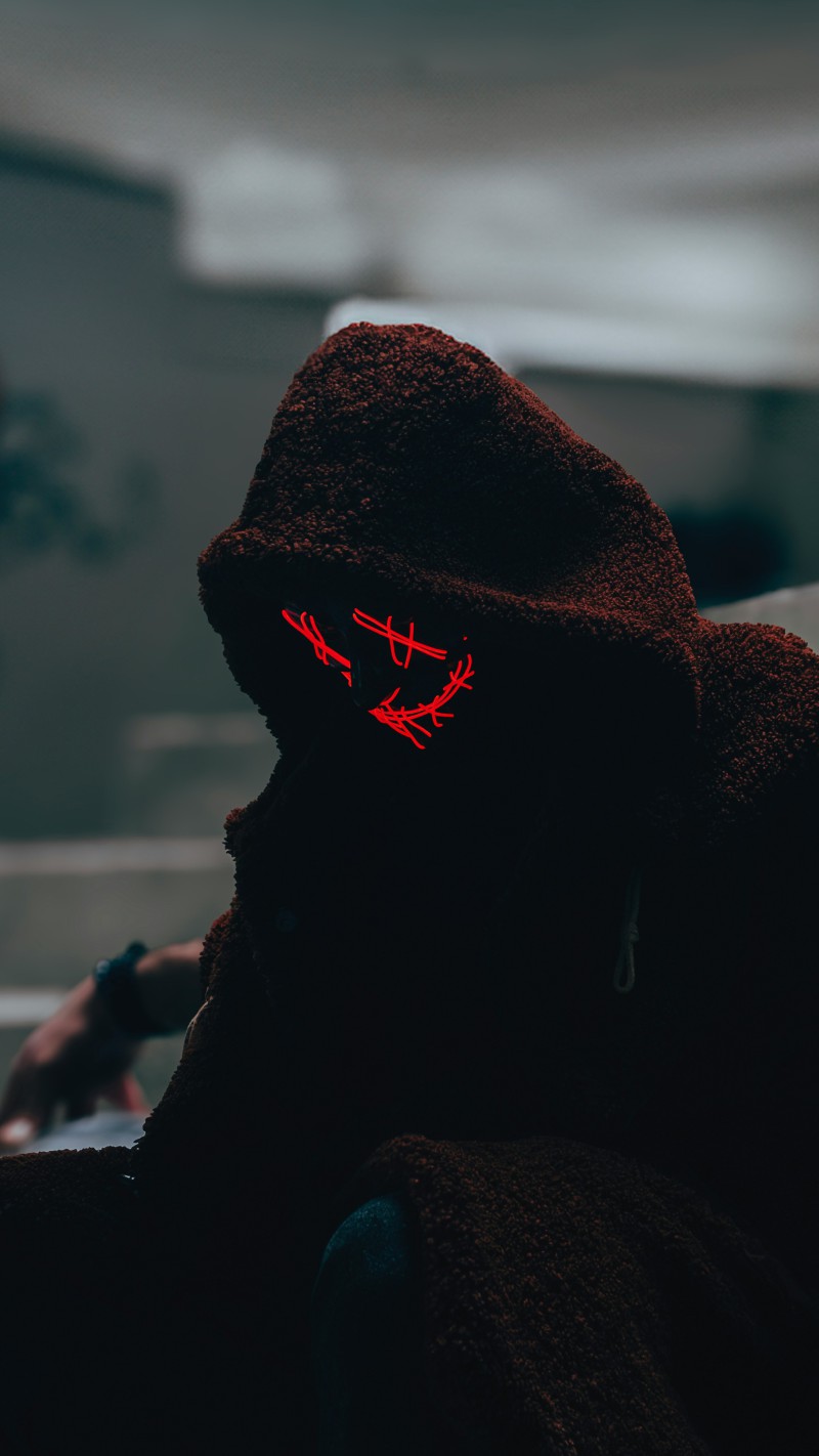 Mysterious Figure in Dark Alley 4K Mobile Wallpaper