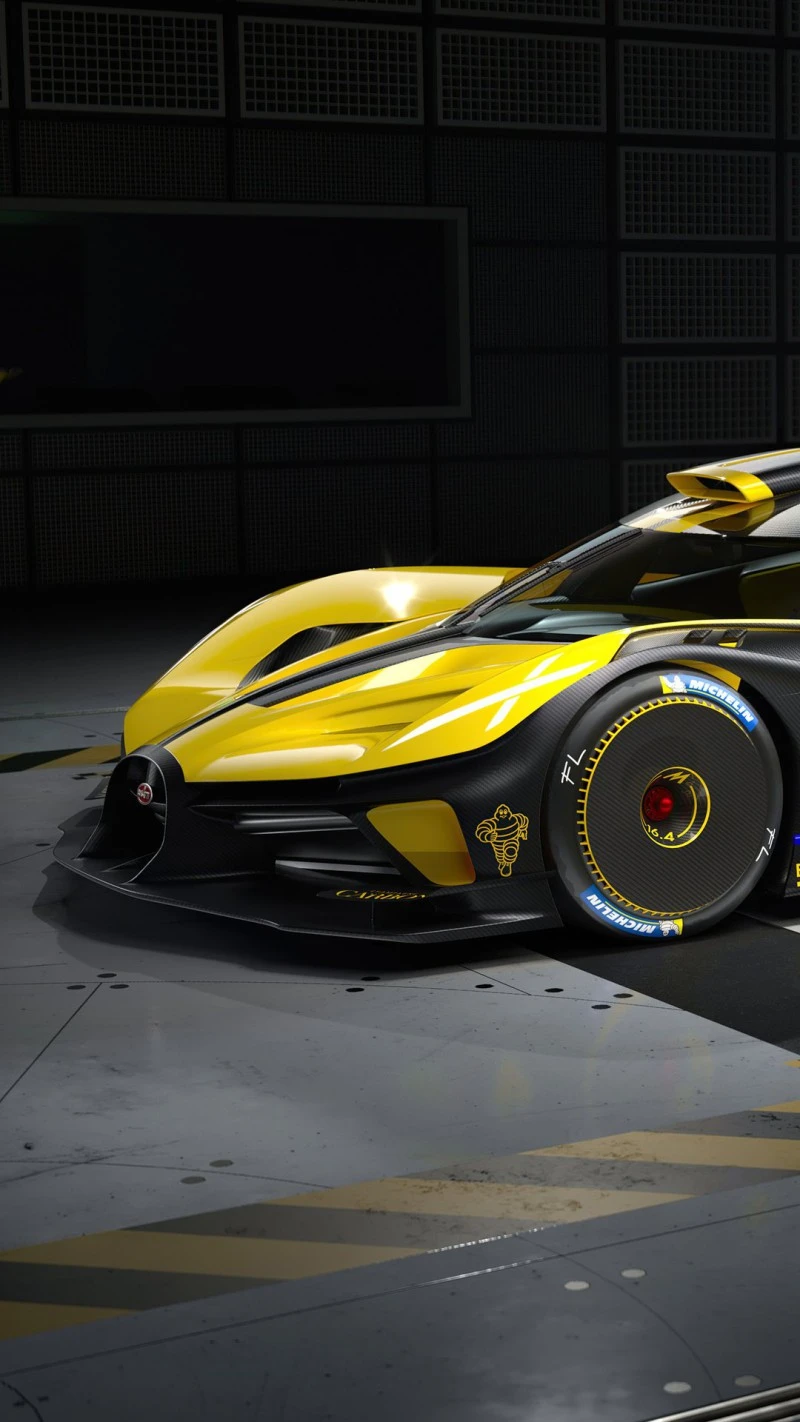 Bugatti Concept Race Car 4K Mobile Wallpaper