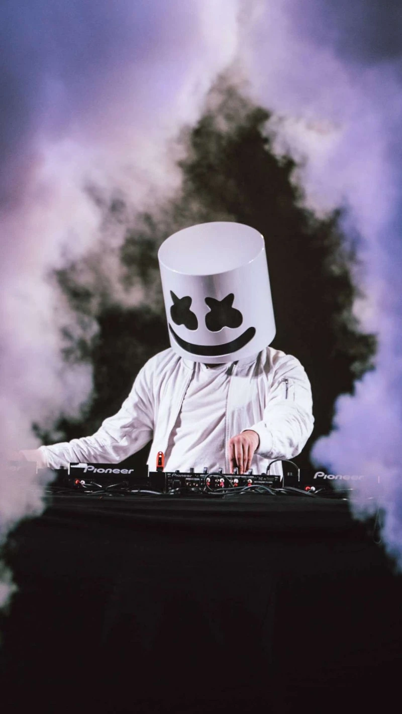 Marshmello Live Performance 4K Mobile Wallpaper