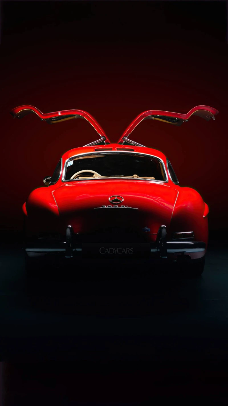 Classic Mercedes-Benz 300SL Gullwing 4K Mobile Wallpaper
