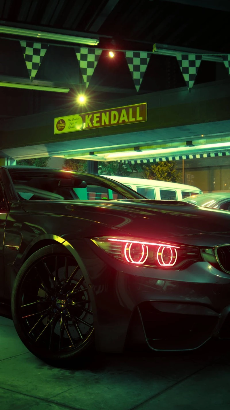 BMW M3 at Night 4K Mobile Wallpaper