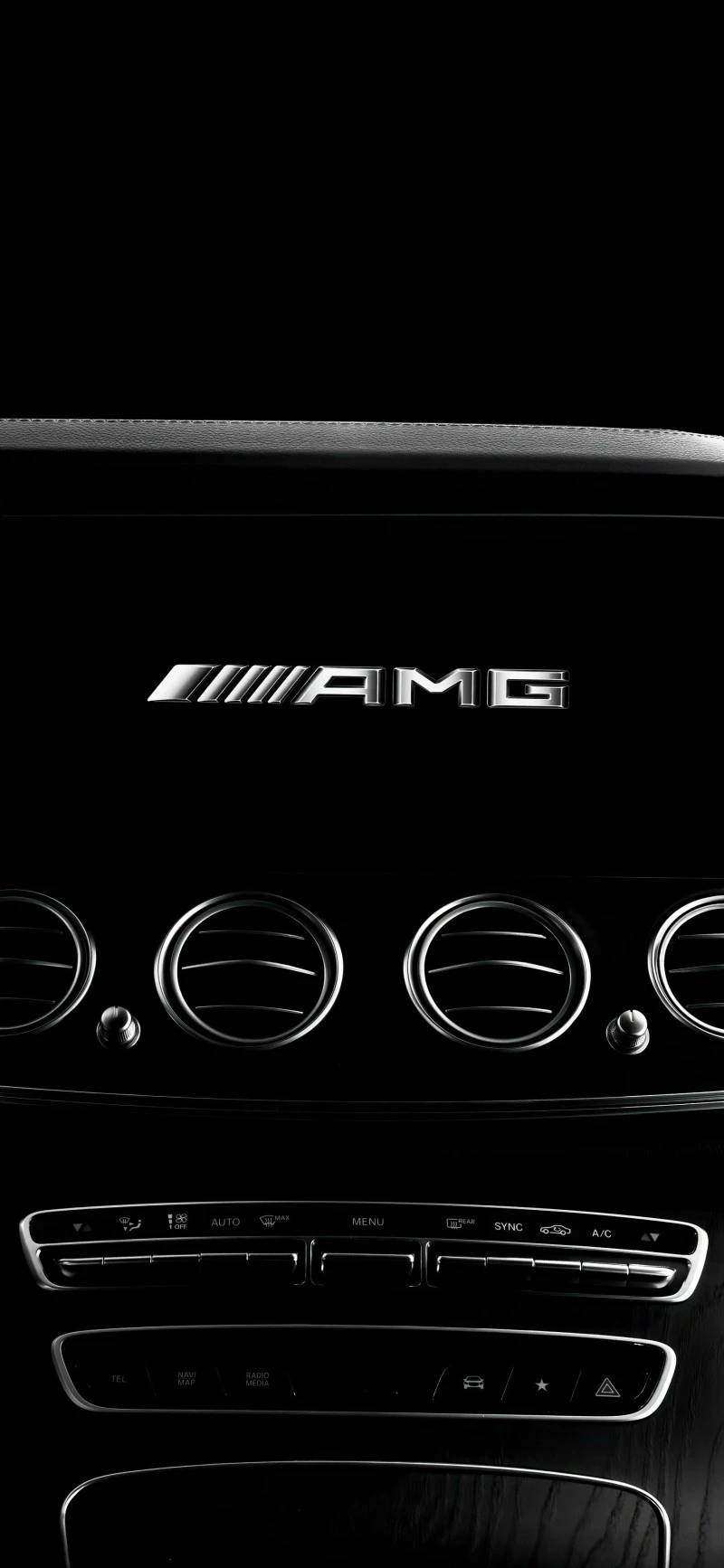 Luxury Mercedes AMG Dashboard with Sleek Design Elements 4K Mobile Wallpaper