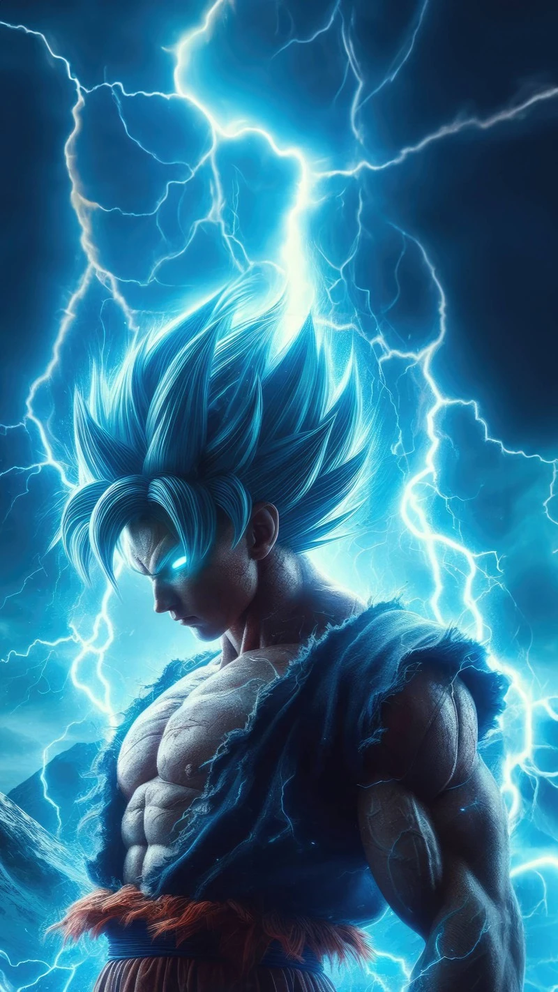 Goku Super Saiyan Blue 4K Mobile Wallpaper