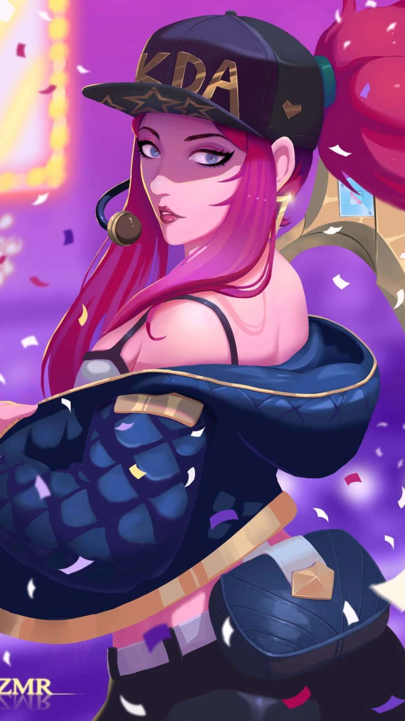 K/DA Ahri 4K Mobile Wallpaper