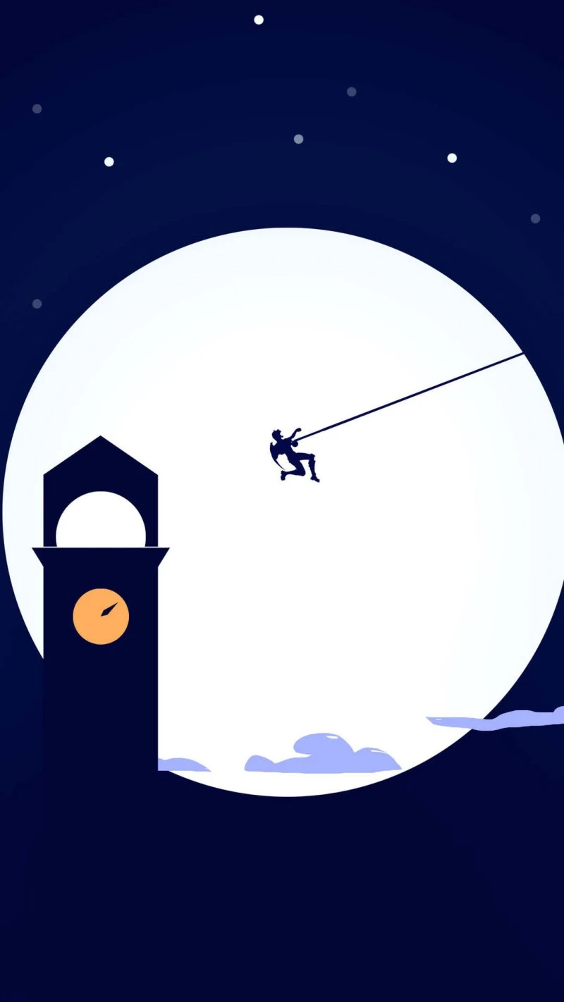 Nighttime Swing 4K Mobile Wallpaper