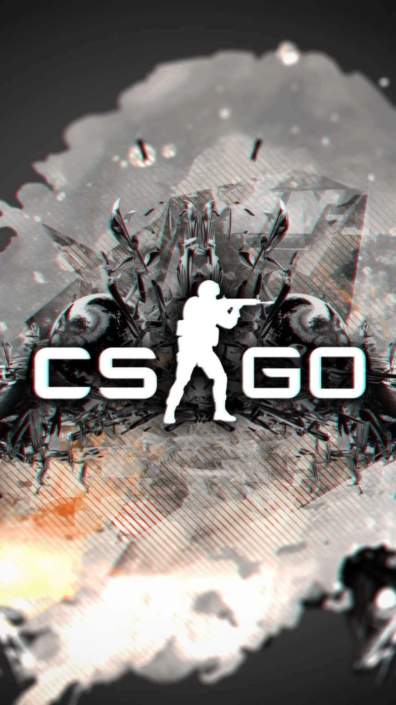 CS:GO Glitch Art 4K Mobile Wallpaper