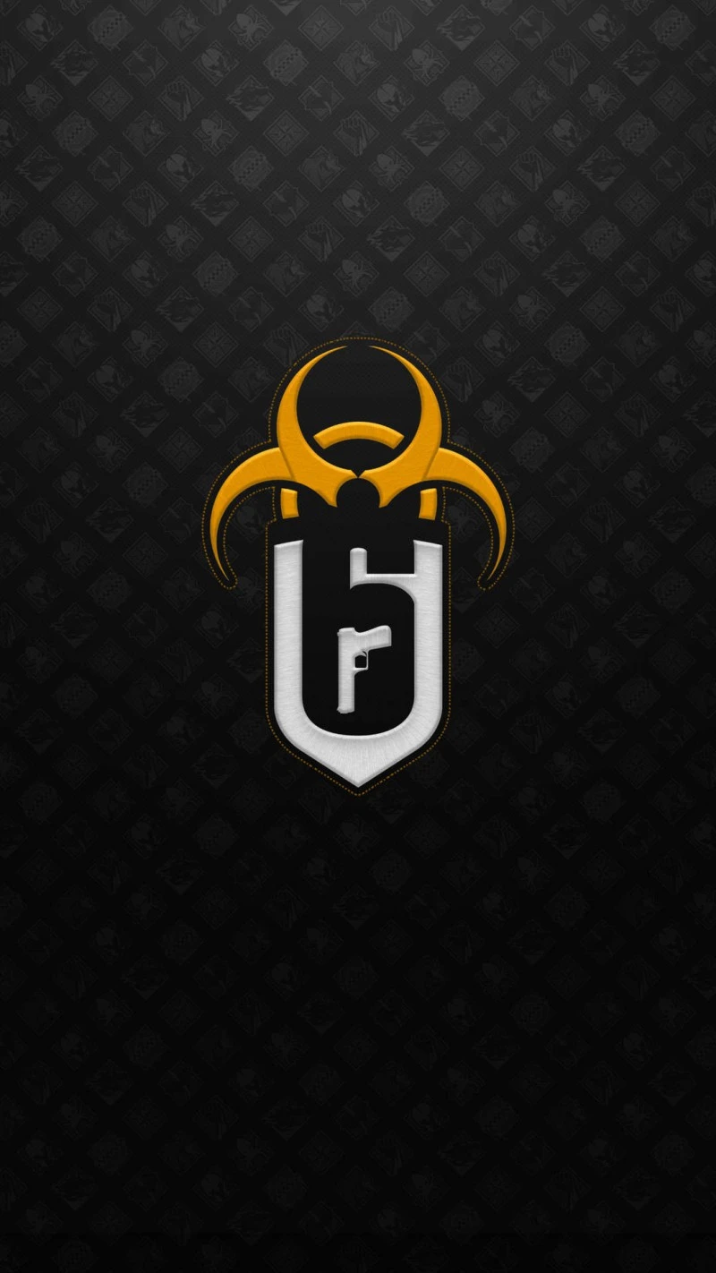 Rainbow Six Siege: Biohazard Logo 4K Mobile Wallpaper