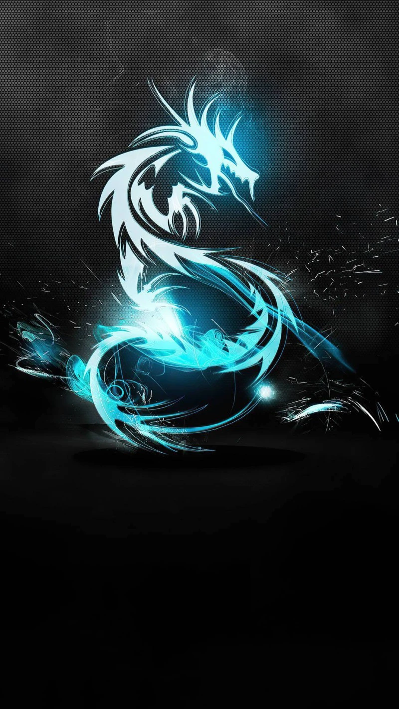 Cybernetic Dragon 4K Mobile Wallpaper