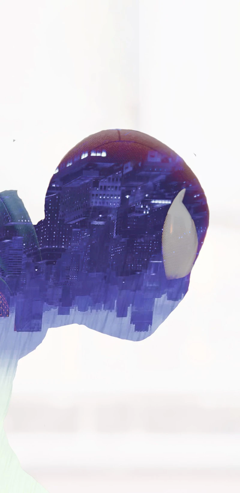 Spider-Man Cityscape Double Exposure 4K Mobile Wallpaper