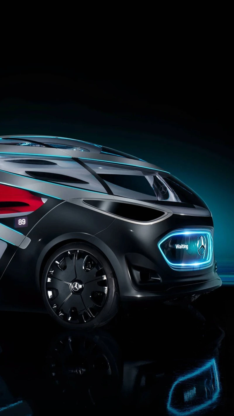 Mercedes-Benz Vision Urbanetic Concept Van Side View 4K Mobile Wallpaper