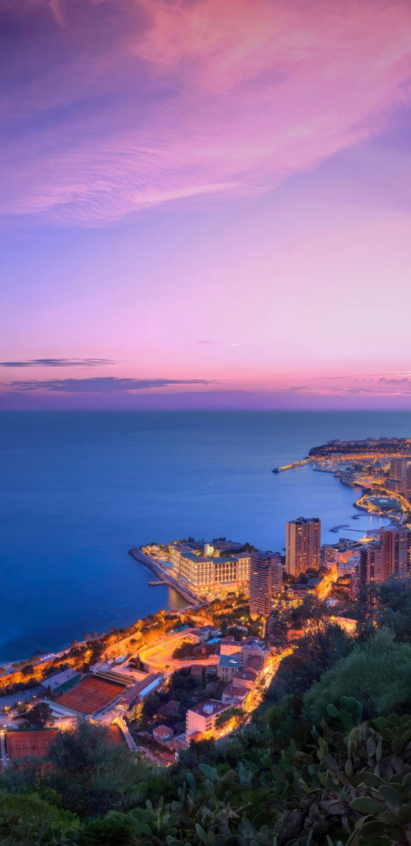 Monte Carlo at Twilight 4K Mobile Wallpaper