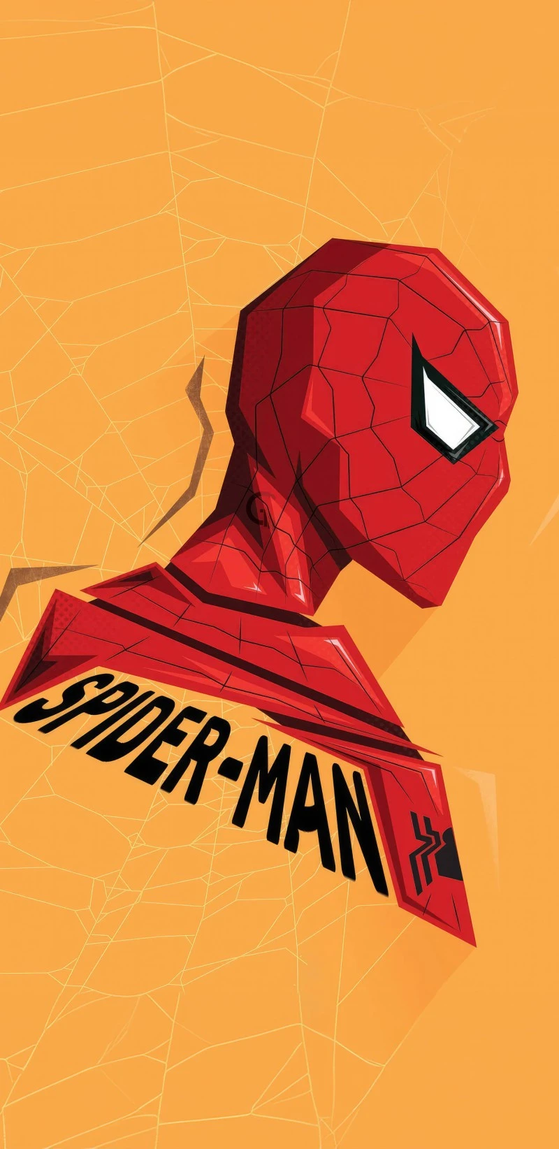 Spider-Man Classic Minimalist Portrait 4K Mobile Wallpaper Free Download