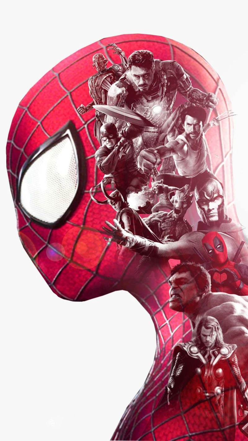 Spider-Man and the Avengers 4K Mobile Wallpaper