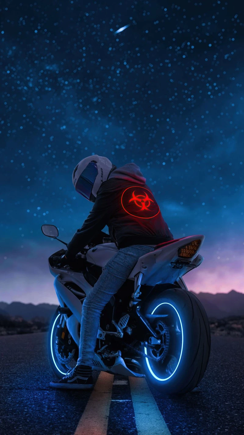 Night Rider Biohazard 4K Mobile Wallpaper