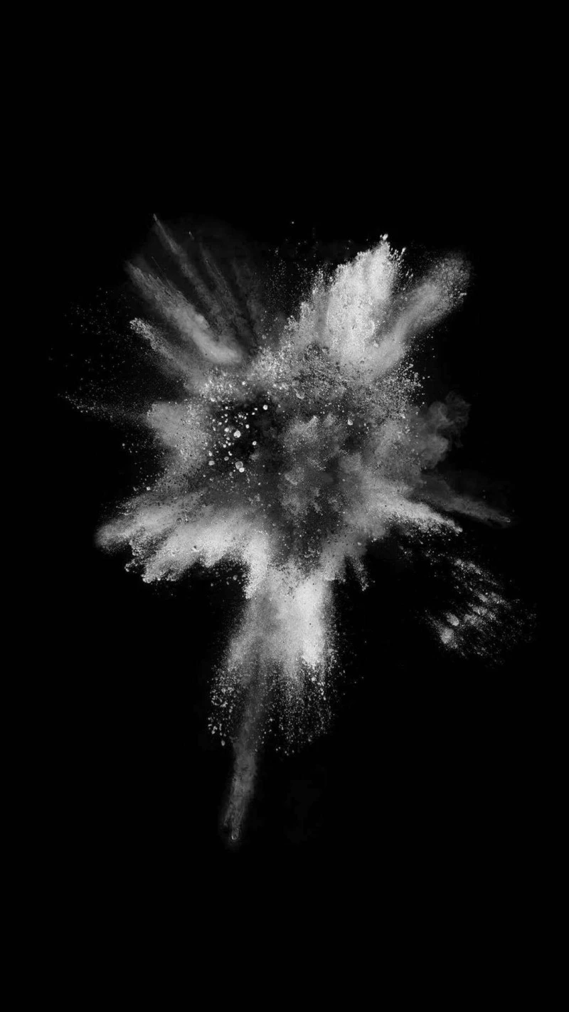 White Powder Explosion 4K Mobile Wallpaper