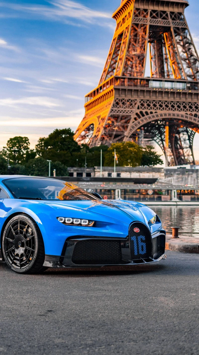 Bugatti Bolide in Paris 4K Mobile Wallpaper