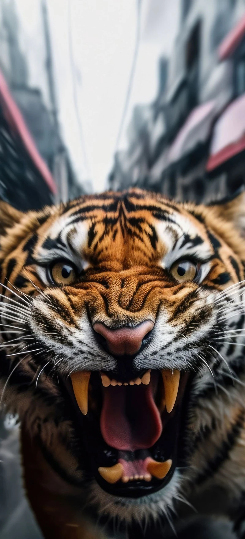 Tiger's Fury 4K Mobile Wallpaper