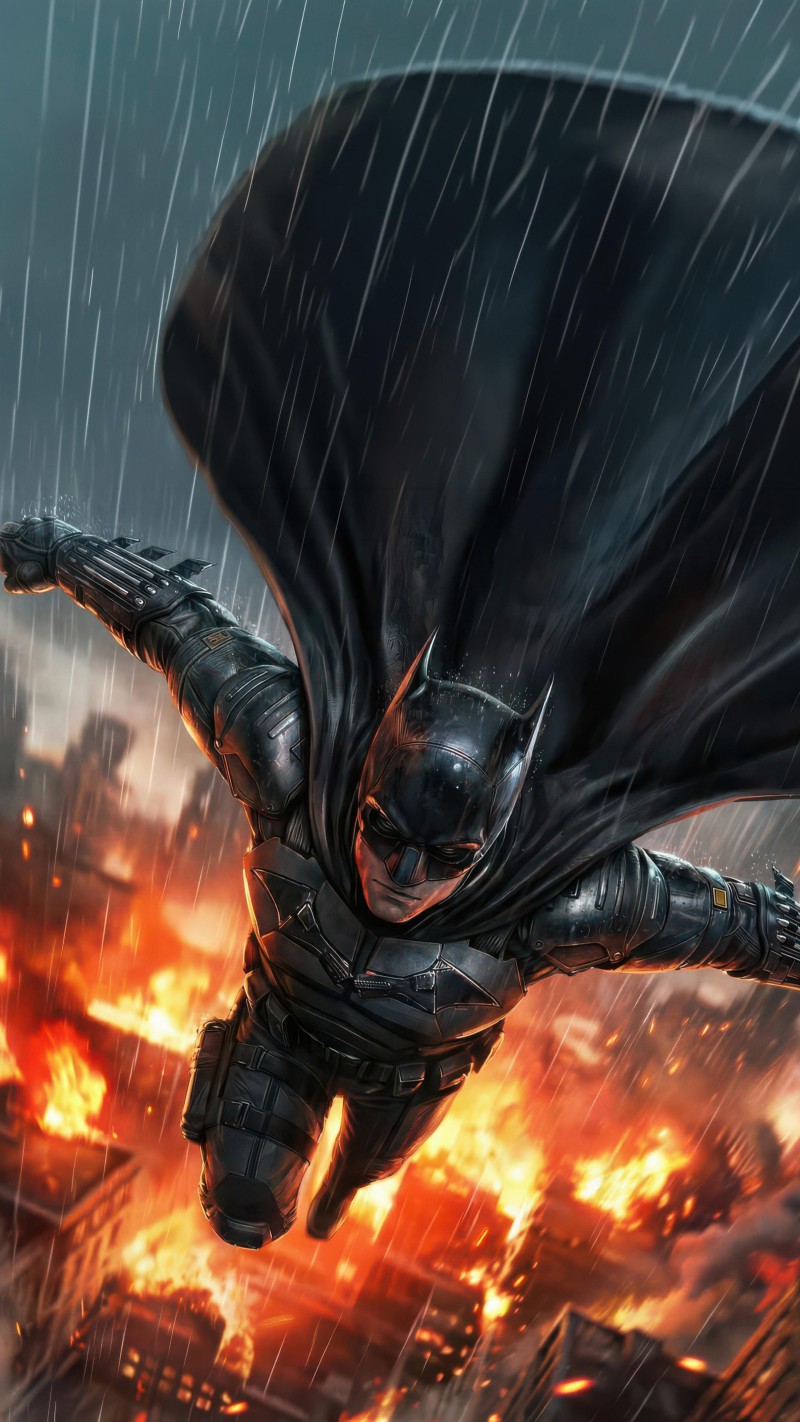 4K mobile wallpaper Batman in Action - Movies for Android and iPhone