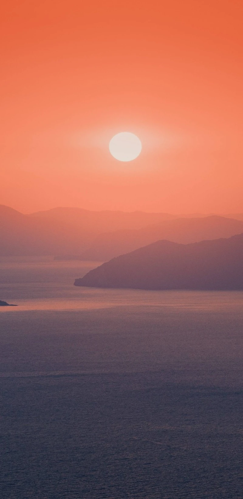 Sunset Over the Sea 4K Mobile Wallpaper