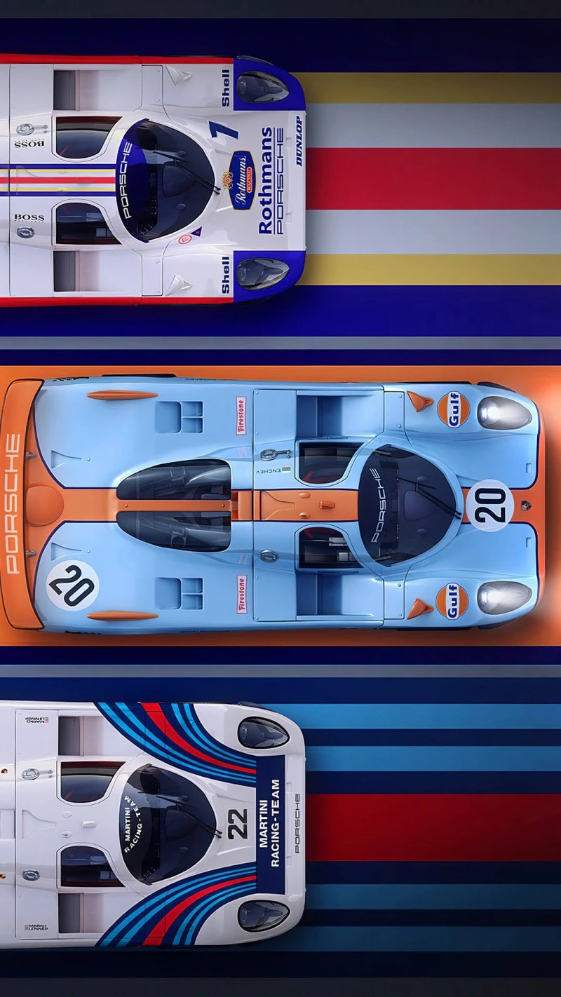 Porsche Racing Heritage 4K Mobile Wallpaper
