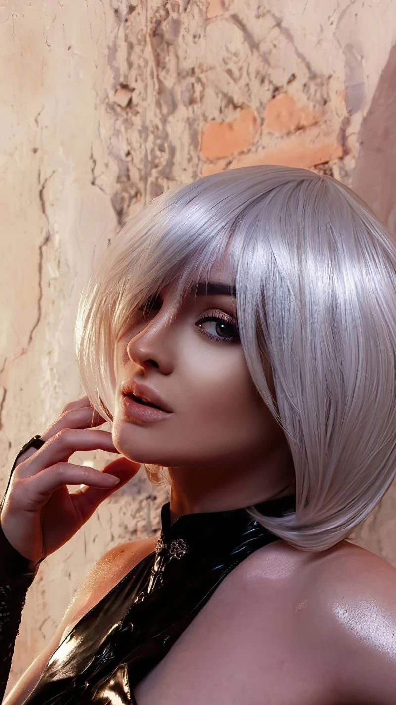 Cosplay Photography: 2B from Nier Automata 4K Mobile Wallpaper