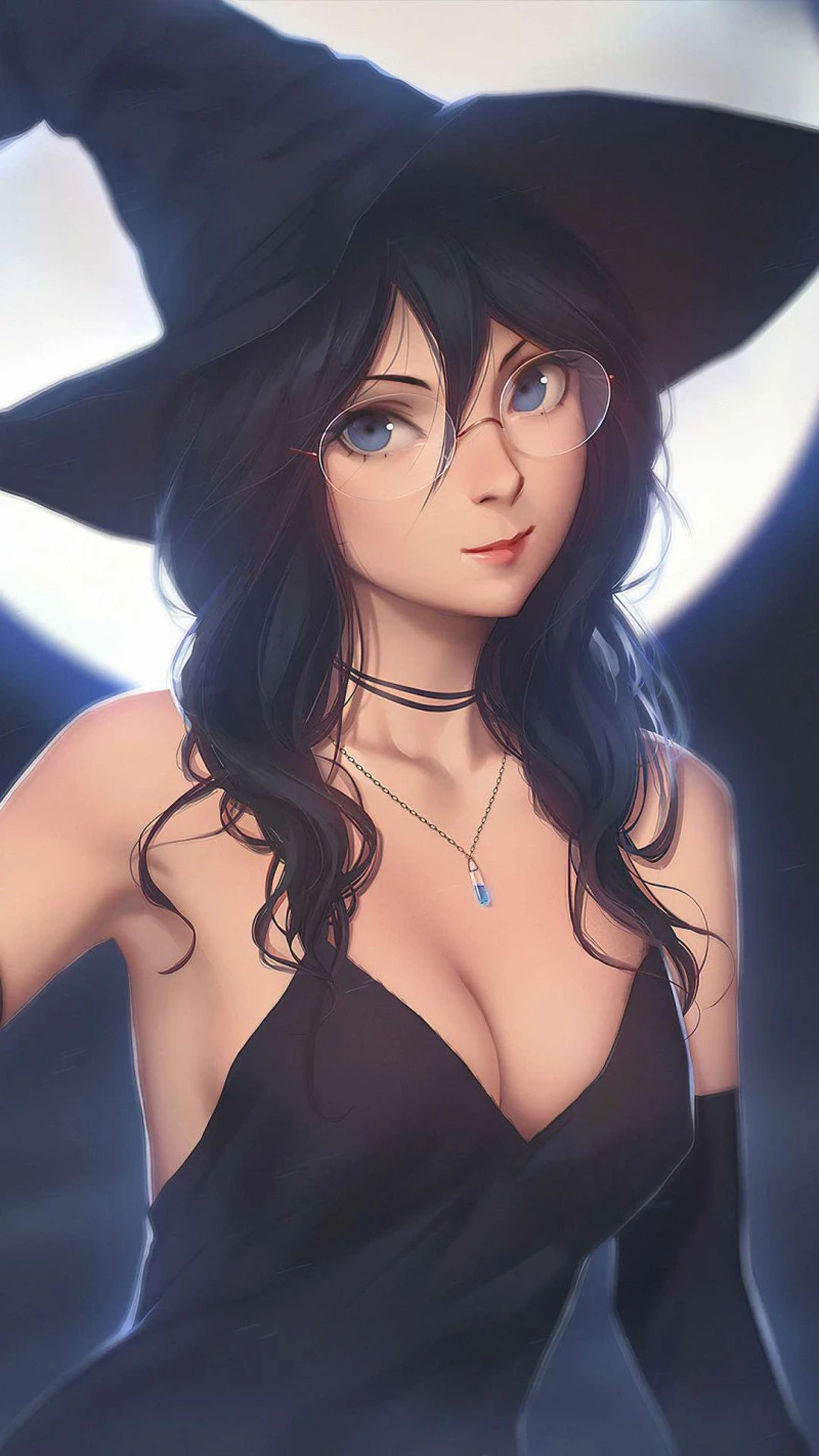 Anime Witch 4K Mobile Wallpaper