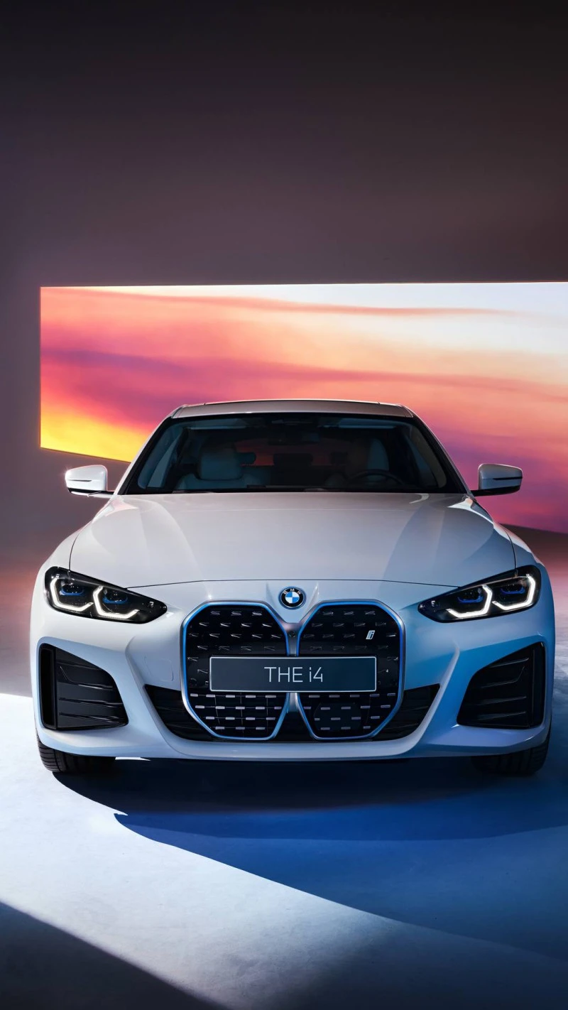 BMW i4: Electric Elegance 4K Mobile Wallpaper