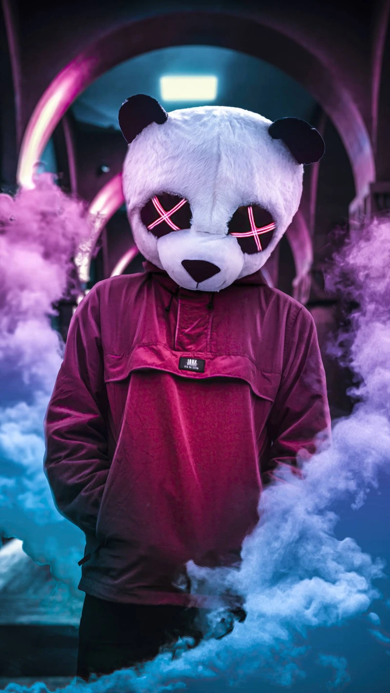 Mysterious Panda 4K Mobile Wallpaper