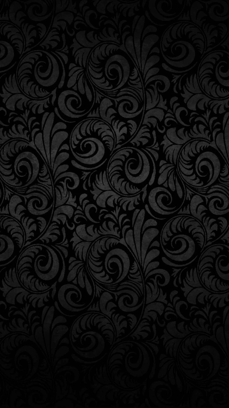 Dark Floral Damask Pattern 4K Mobile Wallpaper