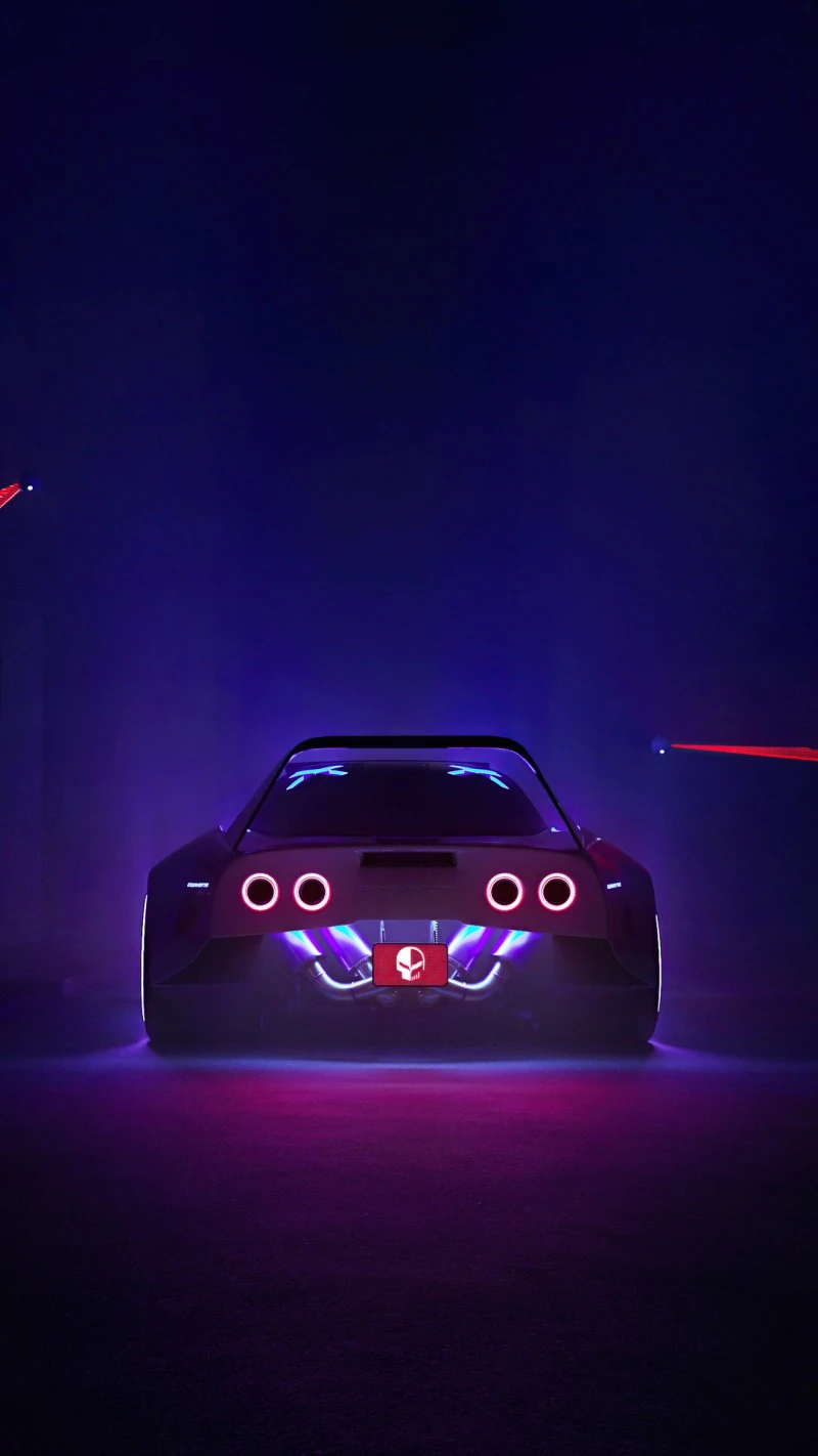 Neon Nightsport 4K Mobile Wallpaper