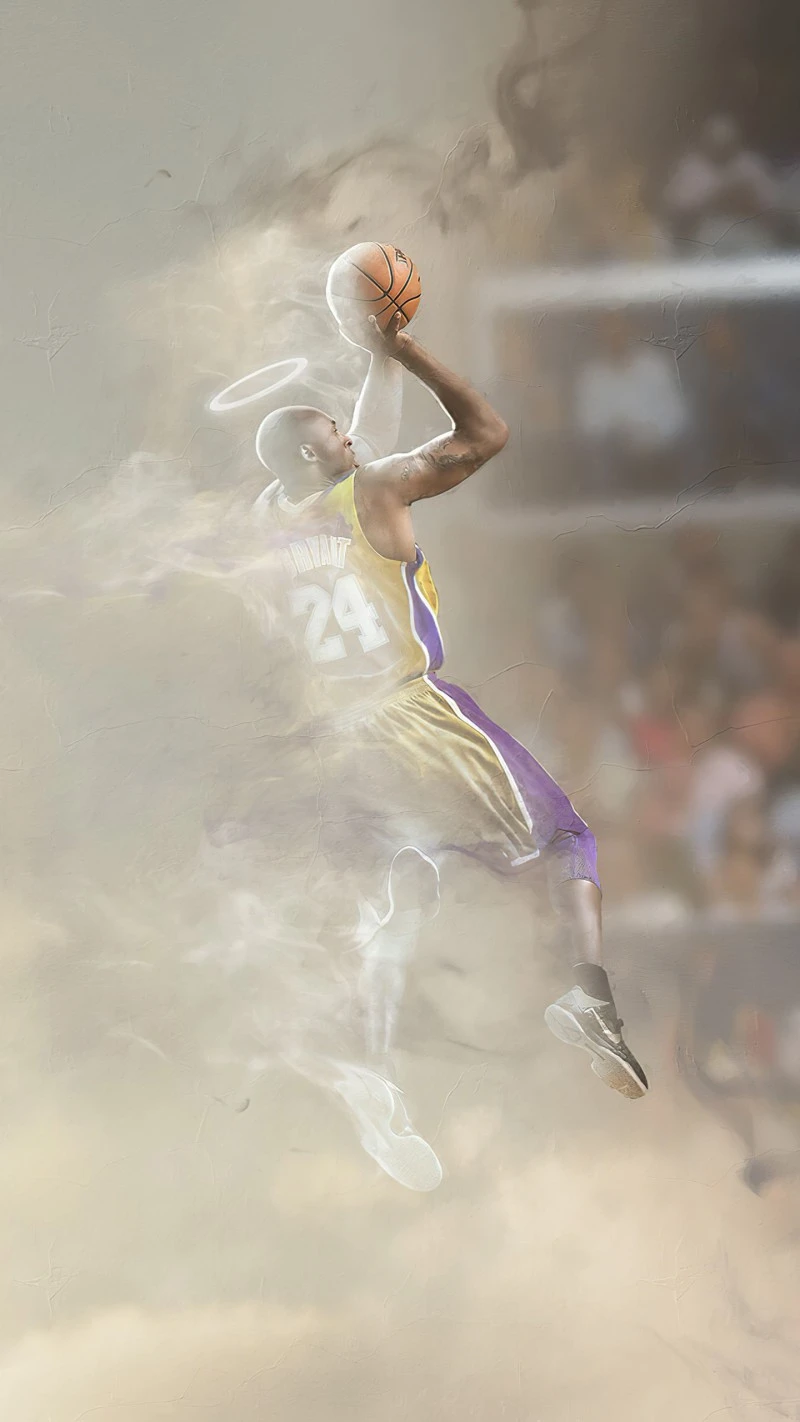 Kobe Bryant: A Celestial Tribute 4K Mobile Wallpaper