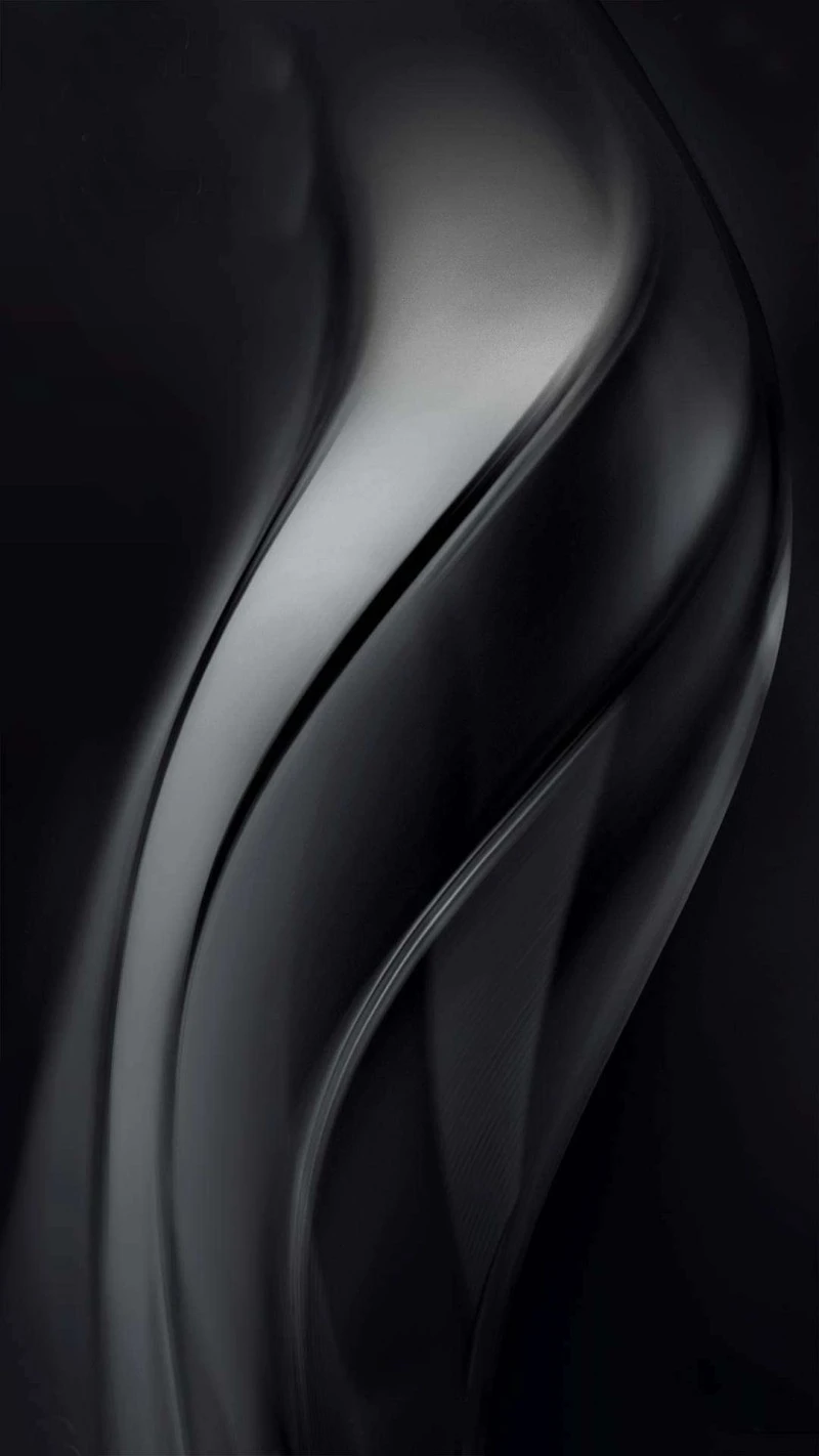 Abstract Black Wave 4K Mobile Wallpaper