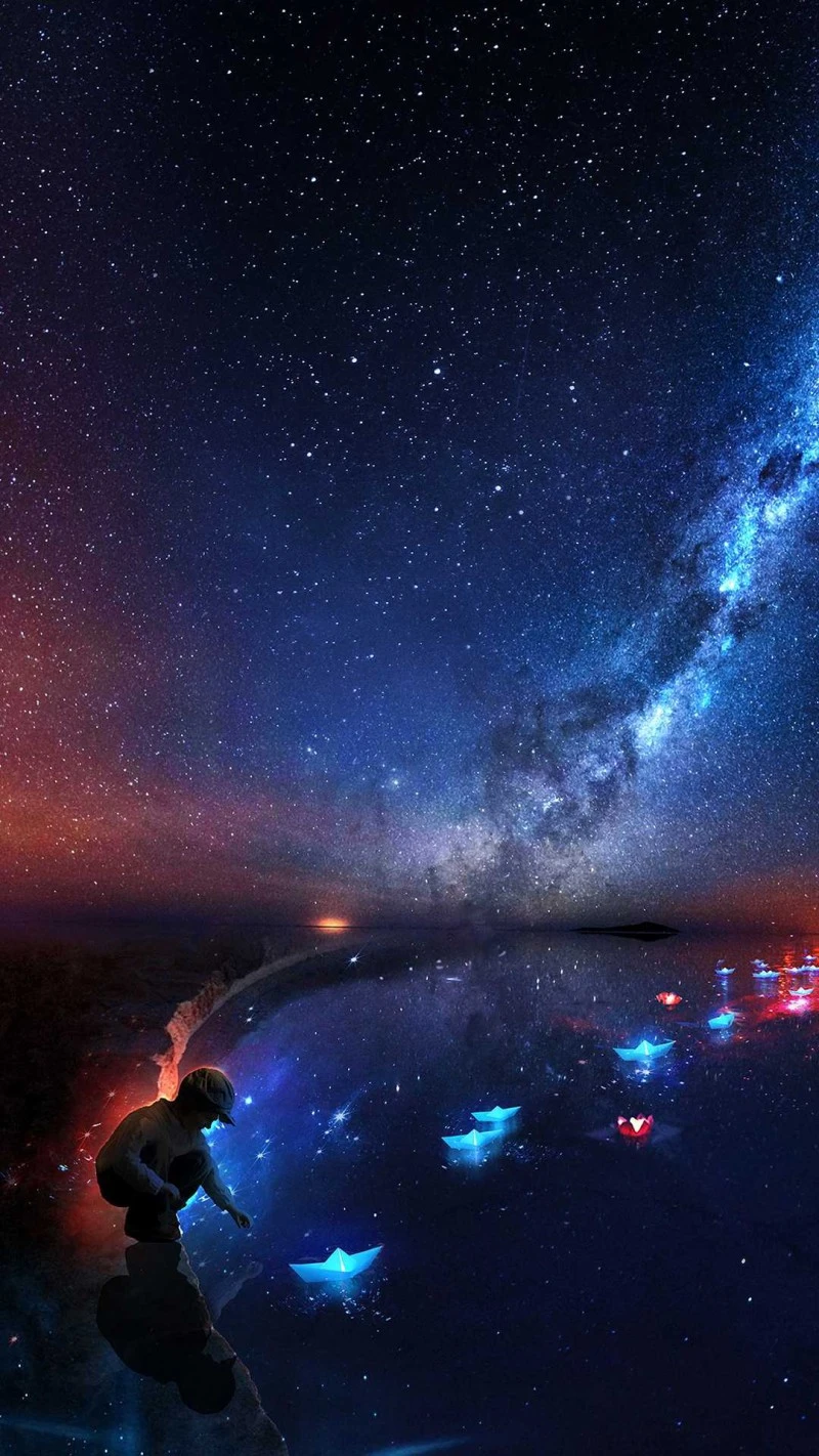 Milky Way Dreams 4K Mobile Wallpaper