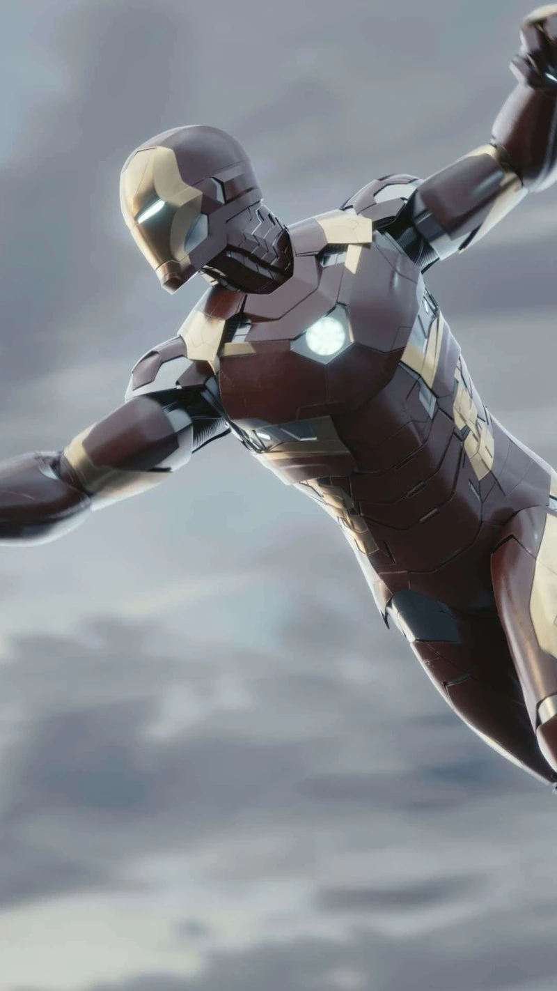 Iron Man in Flight 4K Mobile Wallpaper