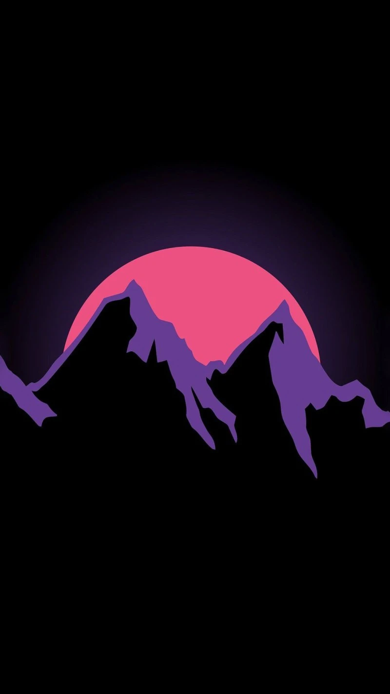 Mountains Sunset 4K Mobile Wallpaper
