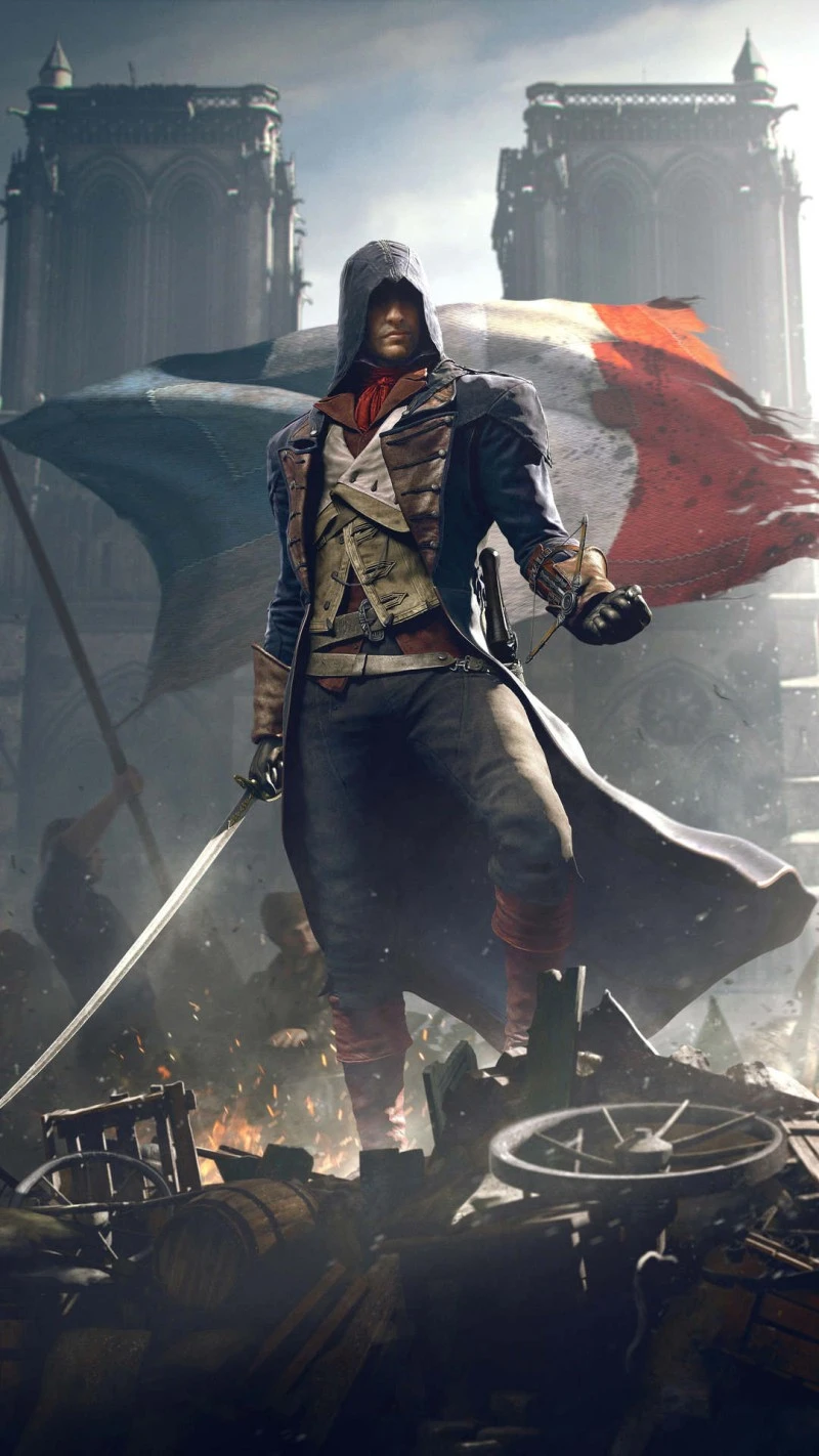 Assassin's Creed Unity: Arno Dorian 4K Mobile Wallpaper