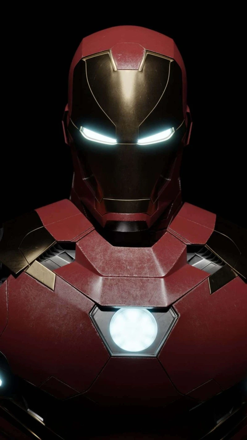 Iron Man Mark XLII Bust 4K Mobile Wallpaper Free Download