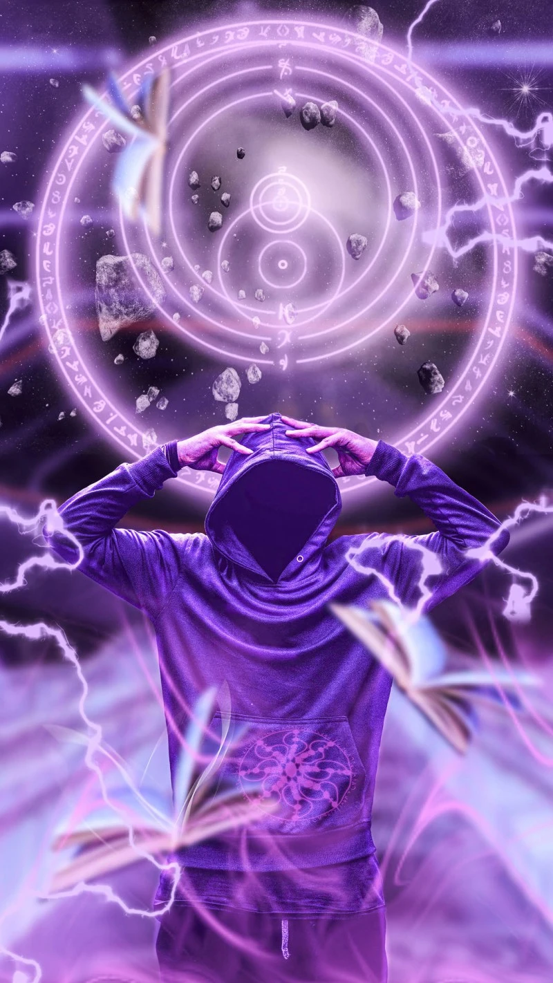 Cosmic Enchantment 4K Mobile Wallpaper