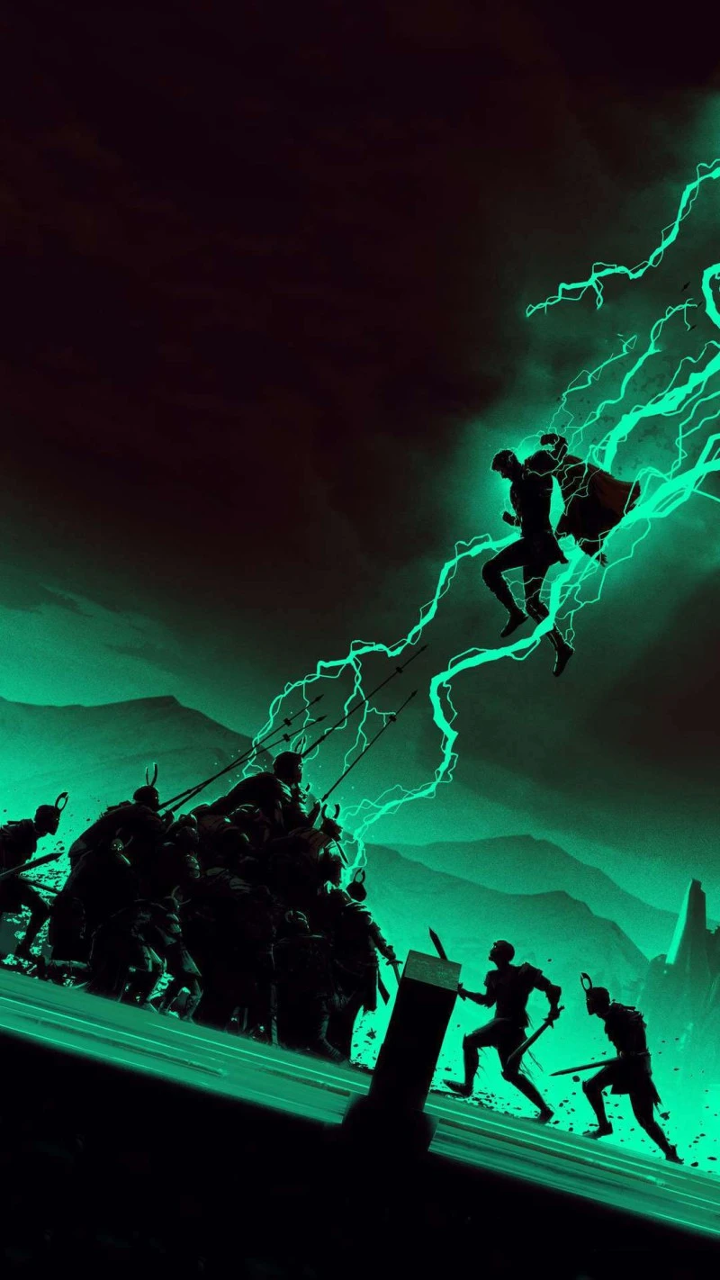 Loki's Epic Battle 4K Mobile Wallpaper