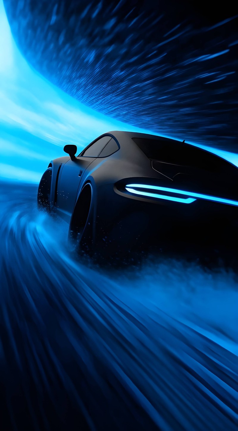 Dark Blue Sports Car Wallpaper iPhone Background 4K Sports Wallpaper