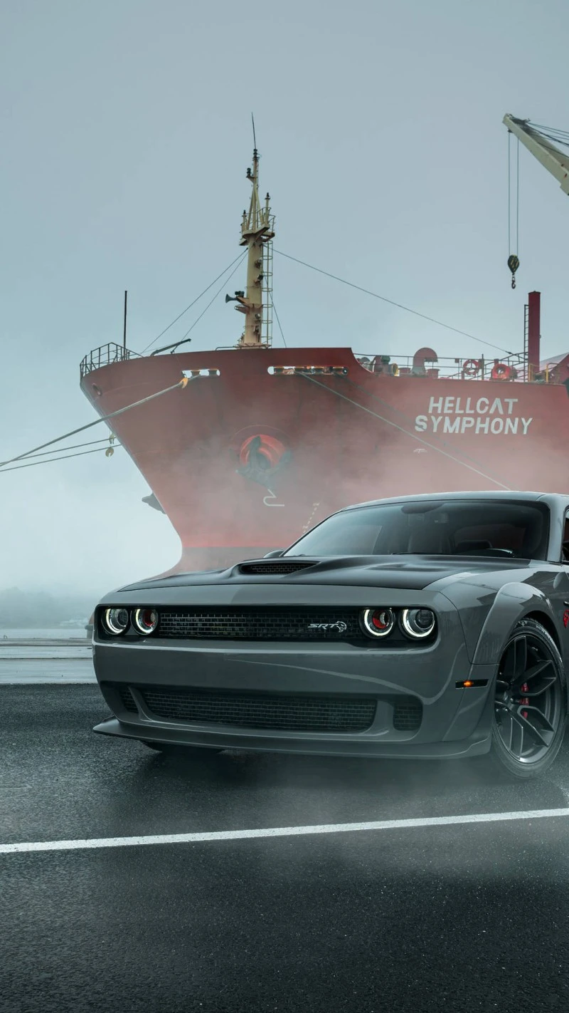 Hellcat Symphony 4K Mobile Wallpaper